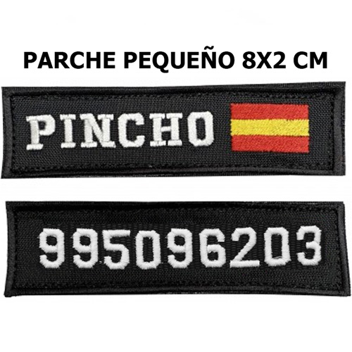 Parche Bandera España pequeño personalizables para Arnes de perro
